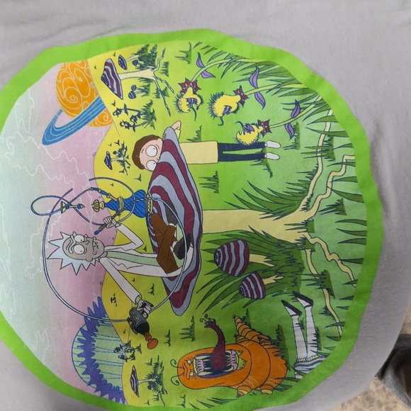 Grey Ricky and Morty size mens medium short sleeve crew neck t shirt - Picture 3 of 13